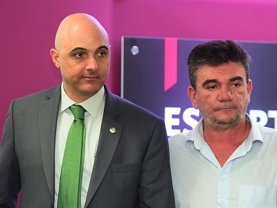 Maurício Galiotte e Andrés Sanchez