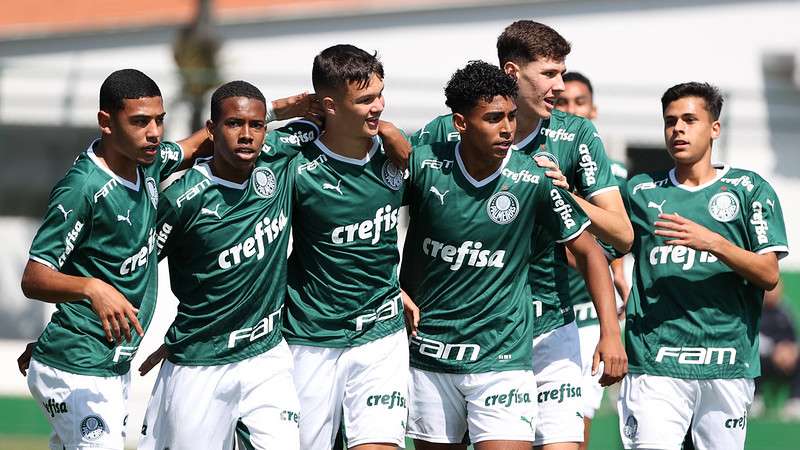 Partida entre Palmeiras e Ponte Preta, válida pela segunda rodada da terceira fase do Campeonato Paulista Sub-17, na Academia de Futebol 2, em Guarulhos-SP.