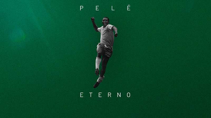 Palmeiras, Abel Ferreira e jogadores homenageiam Pelé nas redes sociais.